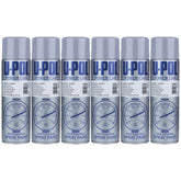6X Upol Power Can Alloy Wheel Silver Aerosol Spray 500ml Spray Paint